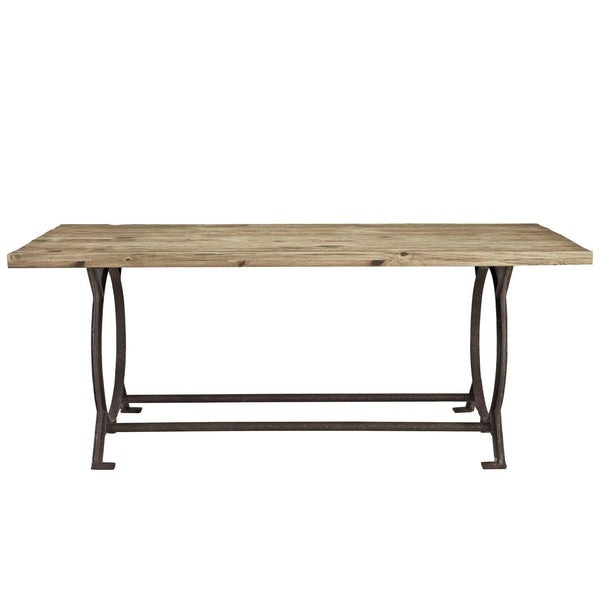 Effuse Rectangle Wood Top Dining Table image