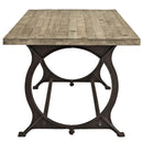 Effuse Rectangle Wood Top Dining Table