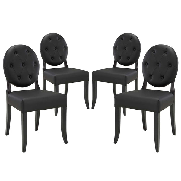 Button Dining Side Chair Set of 4 image