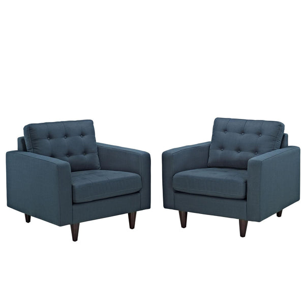 Empress Armchair Upholstered Fabric Set of 2 image