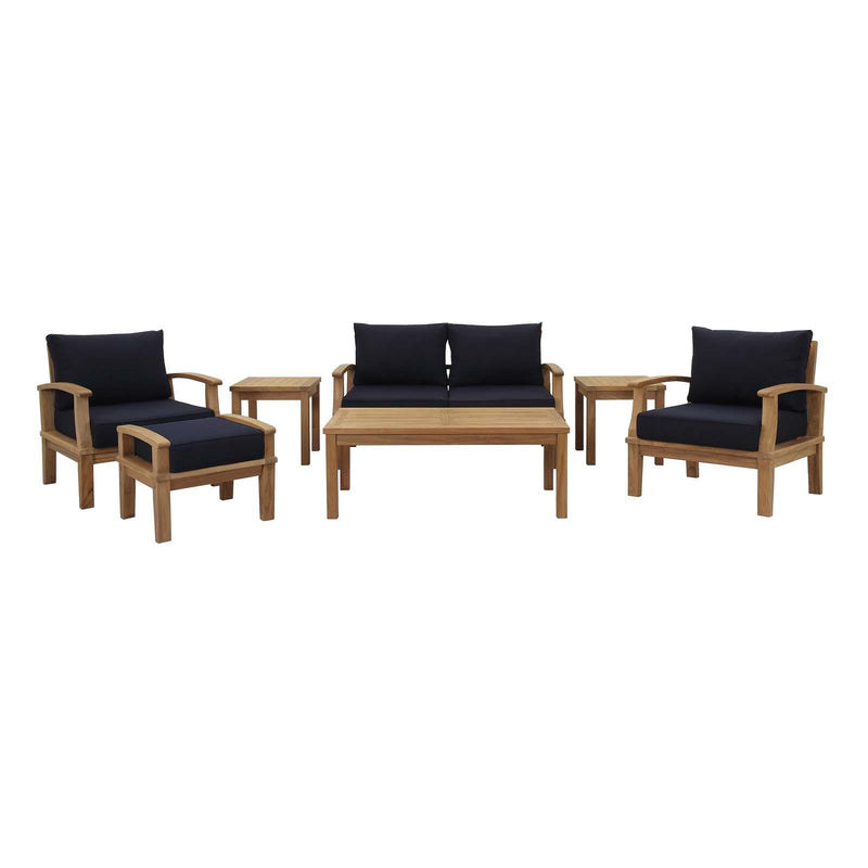 Marina 7 Piece Outdoor Patio Teak Set