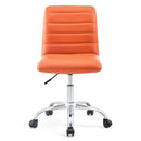 Ripple Armless Mid Back Vinyl Office Chair