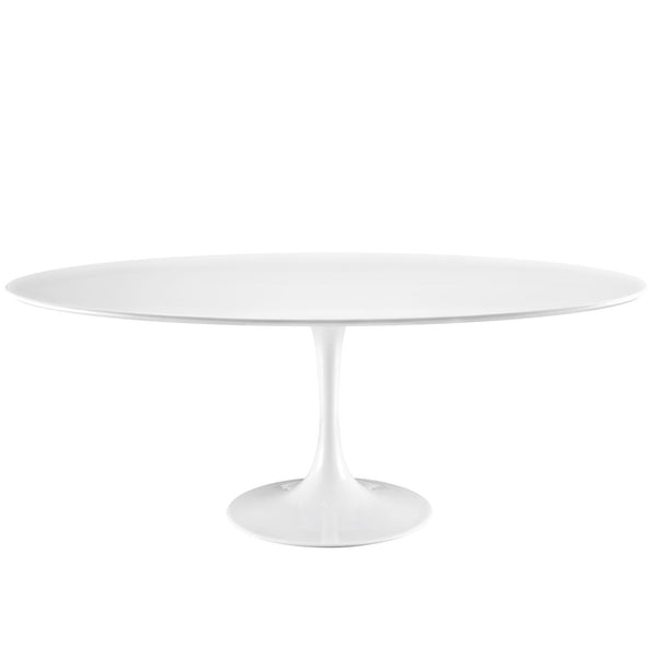 Lippa 78" Oval Wood Top Dining Table image