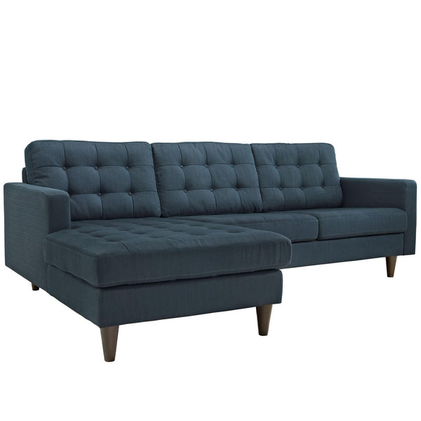 Empress Left-Facing Upholstered Fabric Sectional Sofa image