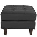 Empress Bonded Leather Ottoman