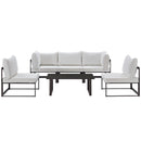 Fortuna 6 Piece Outdoor Patio Sectional Sofa Set