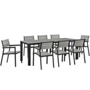 Maine 9 Piece Outdoor Patio Dining Set