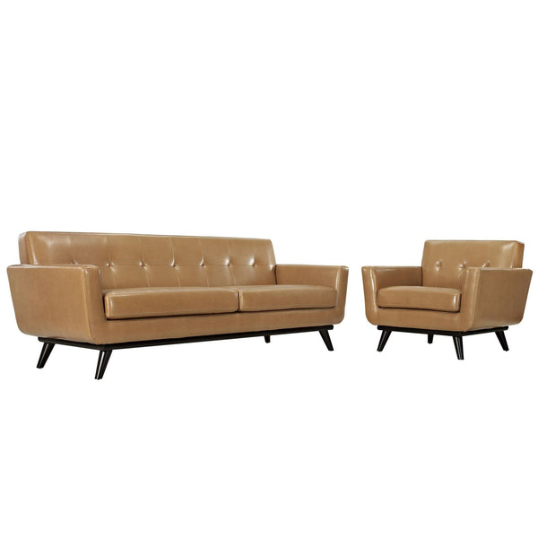 Engage 2 Piece Leather Living Room Set image
