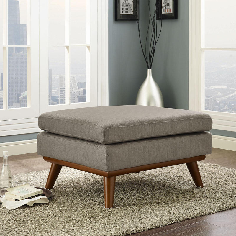 Engage Upholstered Fabric Ottoman