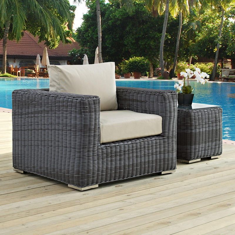 Summon Outdoor Patio Fabric Sunbrella� Armchair