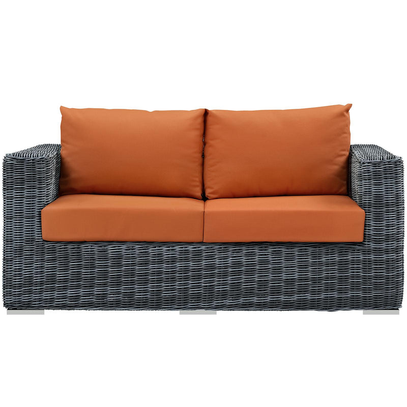 Summon Outdoor Patio Sunbrella� Loveseat