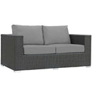 Sojourn 5 Piece Outdoor Patio Sunbrella� Sectional Set