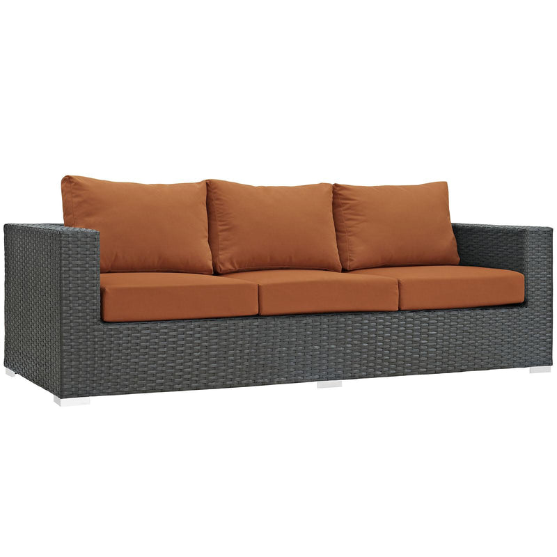 Sojourn 3 Piece Outdoor Patio Sunbrella� Sectional Set