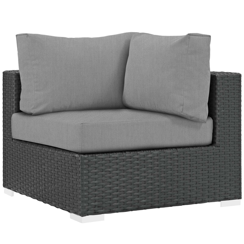 Sojourn 7 Piece Outdoor Patio Sunbrella� Sectional Set