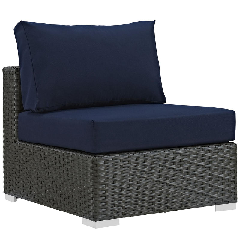 Sojourn 5 Piece Outdoor Patio Sunbrella� Sectional Set