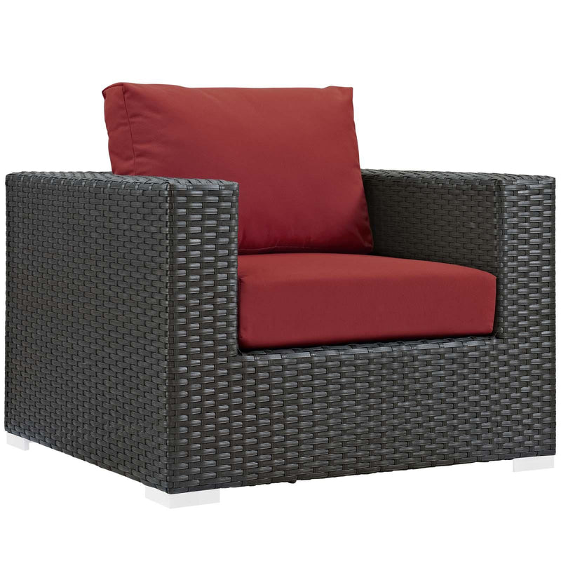 Sojourn 7 Piece Outdoor Patio Sunbrella� Sectional Set