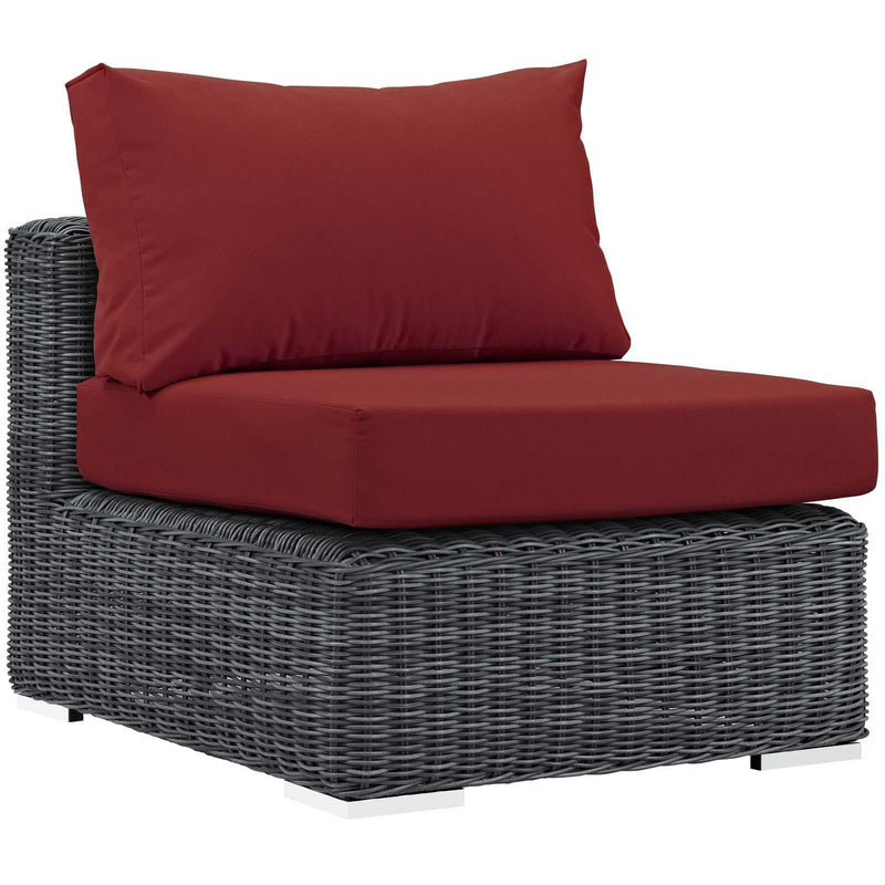 Summon 7 Piece Outdoor Patio Sunbrella� Sectional Set
