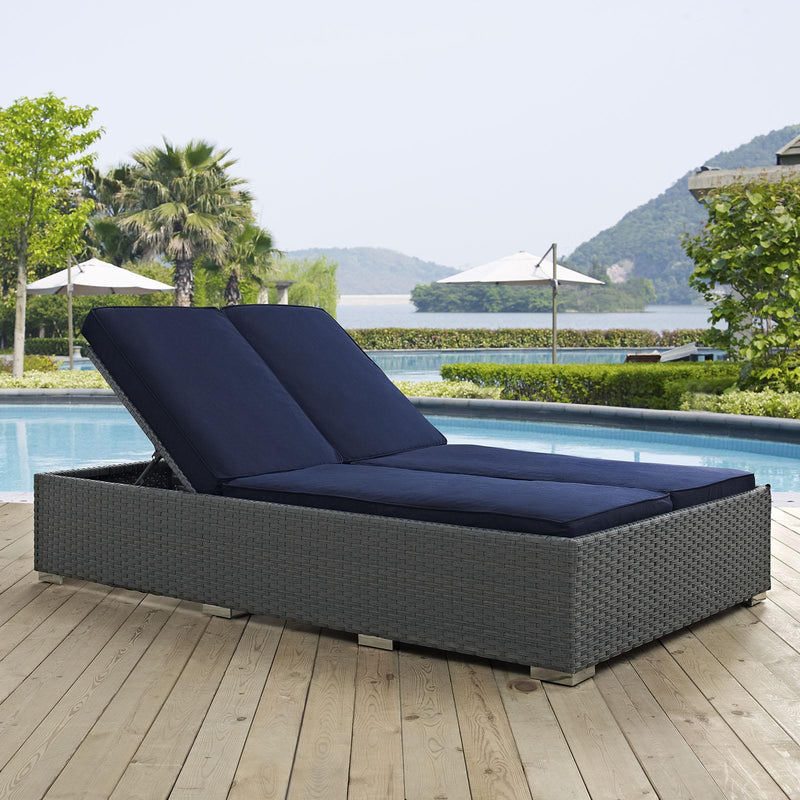 Sojourn Outdoor Patio Sunbrella� Double Chaise