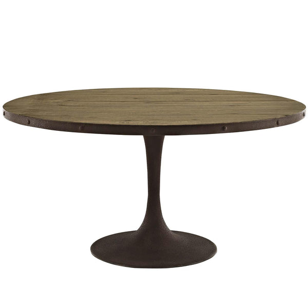Drive 60" Round Wood Top Dining Table image