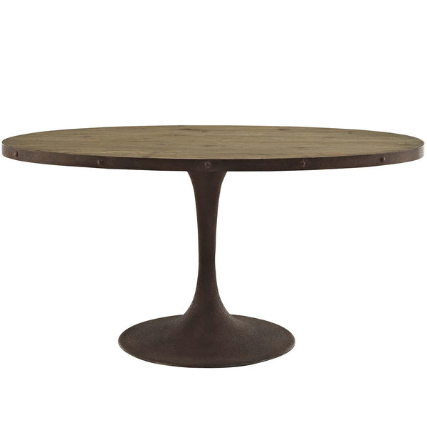 Drive 60" Oval Wood Top Dining Table image
