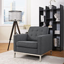 Loft Upholstered Fabric Armchair