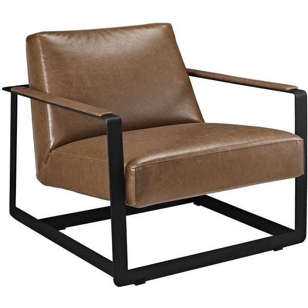 Seg Vegan Leather Accent Chair image