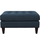 Empress Upholstered Fabric Large Ottoman