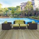 Convene 5 Piece Outdoor Patio Sofa Set