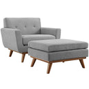 Engage 2 Piece Armchair and Ottoman