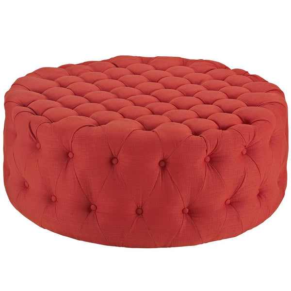 Amour Upholstered Fabric Ottoman image