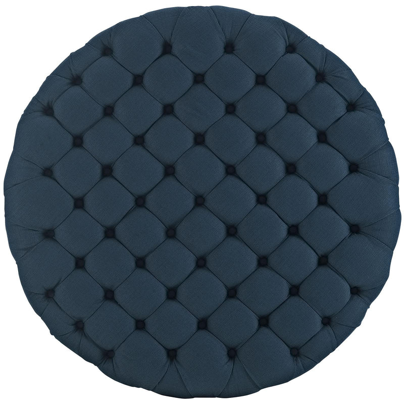 Amour Upholstered Fabric Ottoman