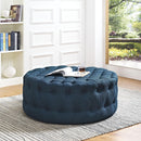 Amour Upholstered Fabric Ottoman