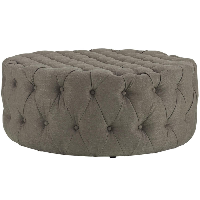 Amour Upholstered Fabric Ottoman