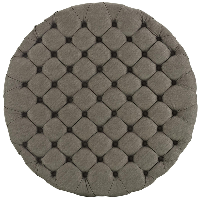 Amour Upholstered Fabric Ottoman