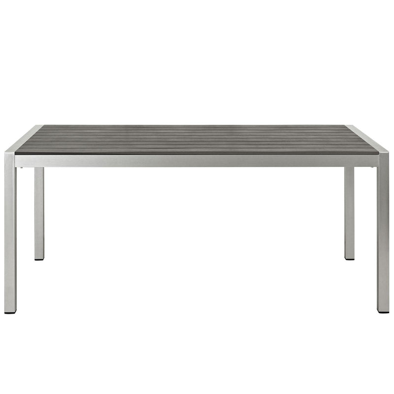 Shore Outdoor Patio Aluminum Dining Table