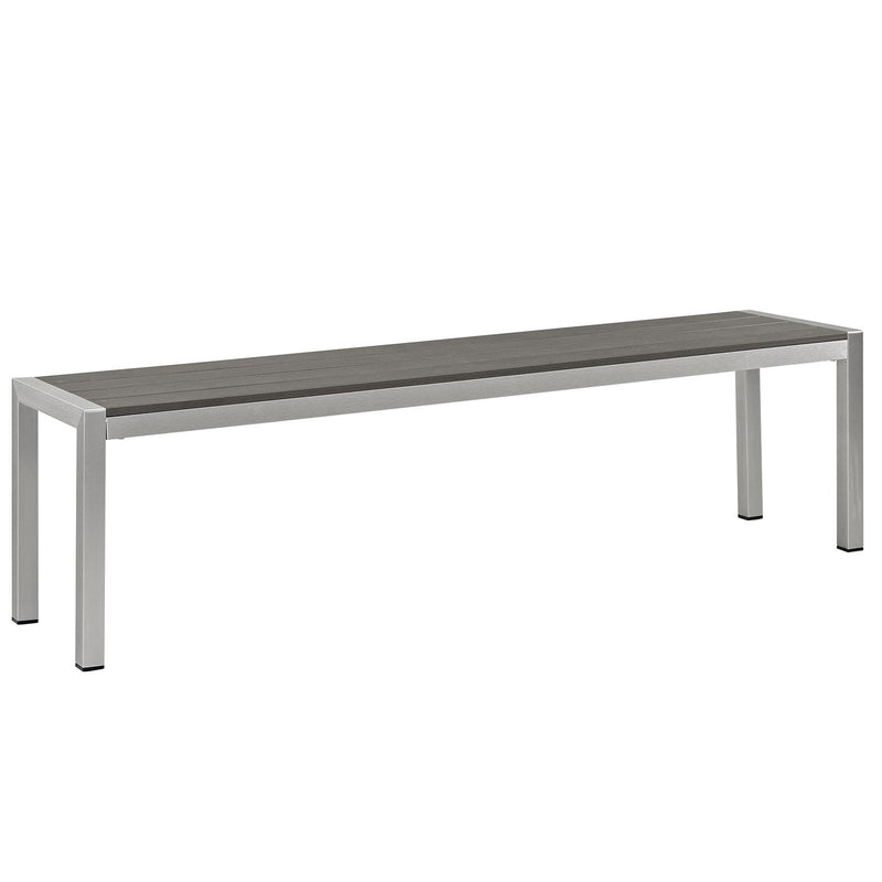 Shore Outdoor Patio Aluminum Bench image