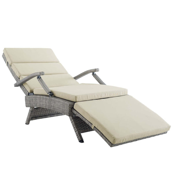 Envisage Chaise Outdoor Patio Wicker Rattan Lounge Chair image