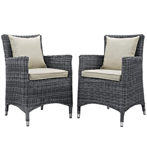 Summon 2 Piece Outdoor Patio Sunbrella� Dining Set
