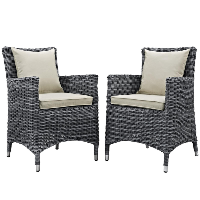 Summon 2 Piece Outdoor Patio Sunbrella� Dining Set