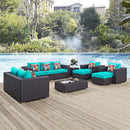 Convene 9 Piece Outdoor Patio Sofa Set