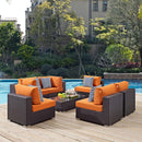 Convene 7 Piece Outdoor Patio Sectional Set