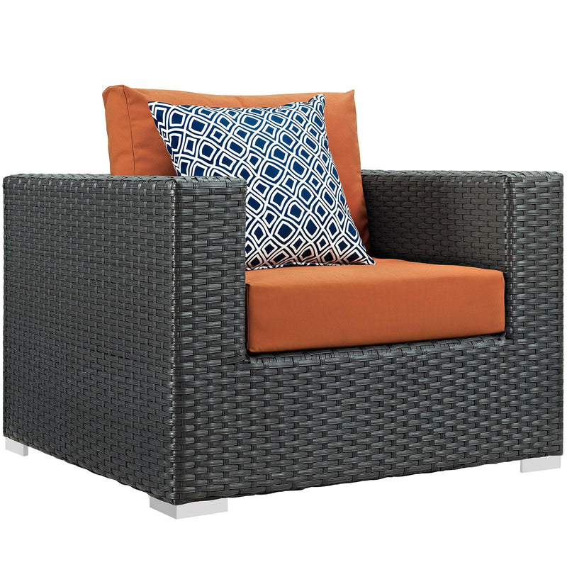 Sojourn 7 Piece Outdoor Patio Sunbrella� Sectional Set