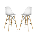 Pyramid Dining Side Bar Stool Set of 2