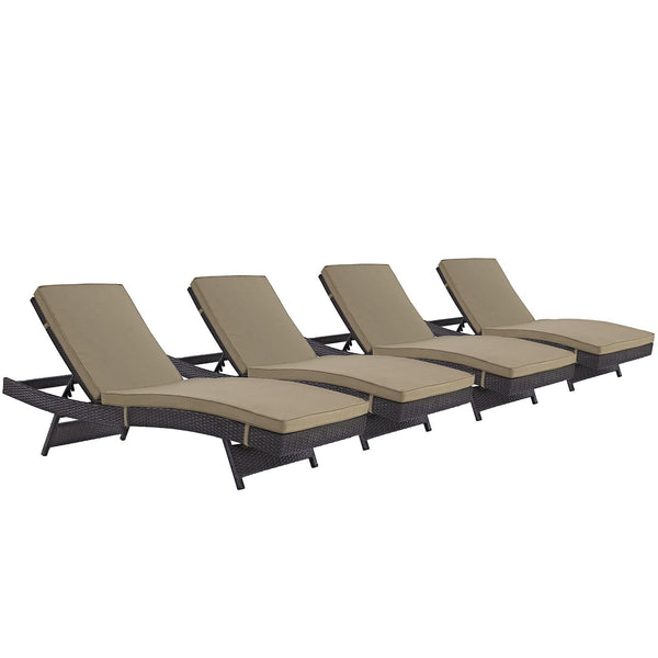 Convene Chaise Outdoor Patio Set of 4 image
