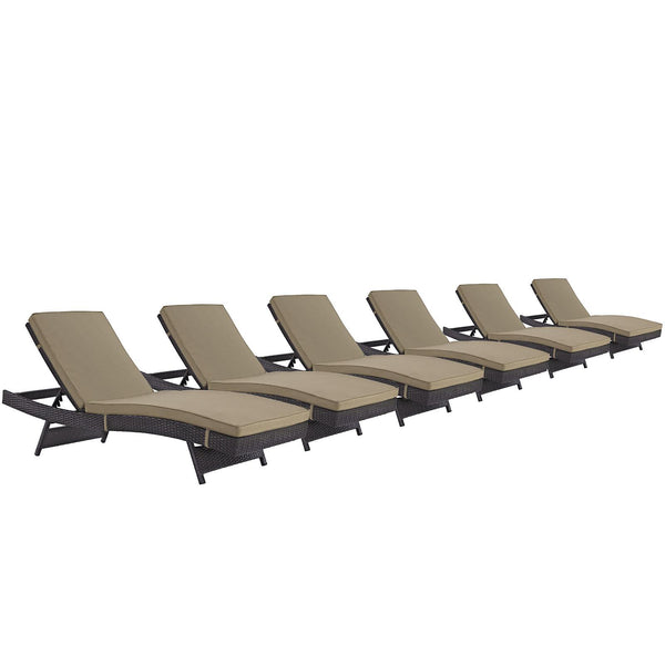 Convene Chaise Outdoor Patio Set of 6 image