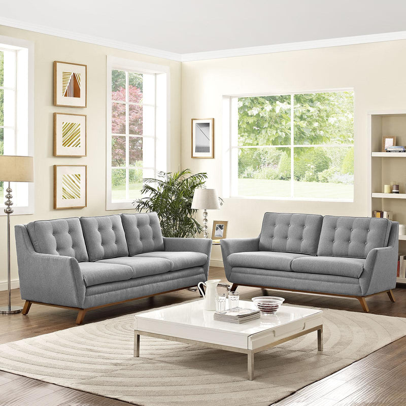 Beguile Living Room Set Upholstered Fabric Set of 2