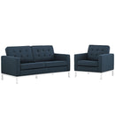 Loft Living Room Set Upholstered Fabric Set of 2
