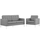 Loft Living Room Set Upholstered Fabric Set of 2