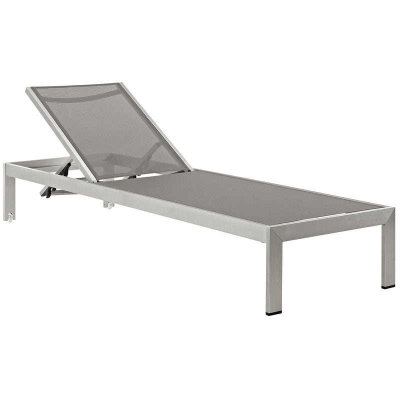 Shore Outdoor Patio Aluminum Mesh Chaise