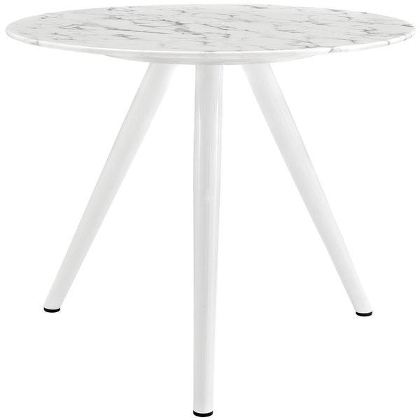 Lippa 36" Round Artificial Marble Dining Table with Tripod Base image